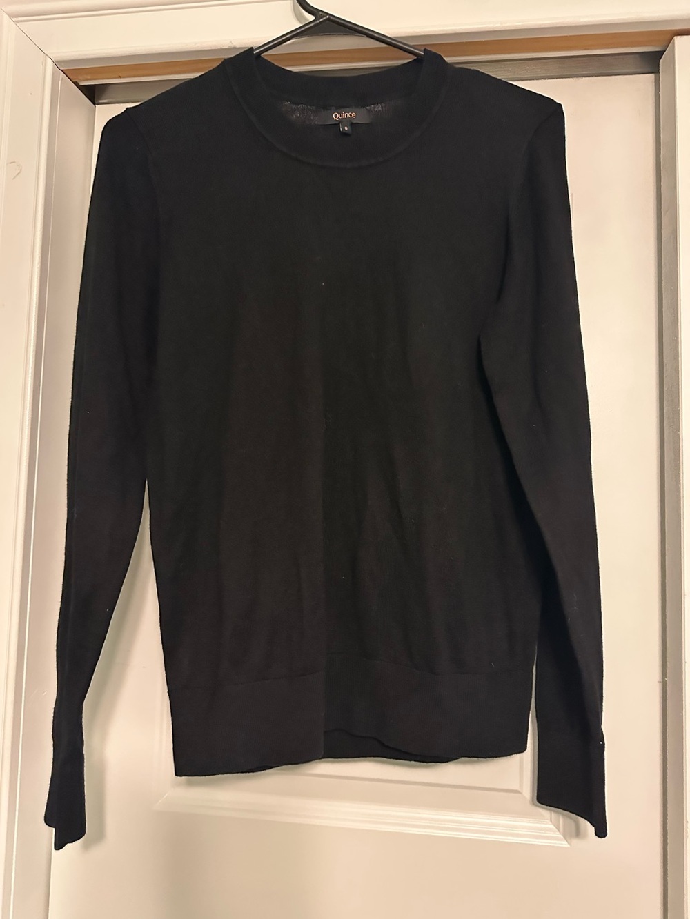 Quince Lightweight Cotton Cashmere Crew Neck Sweater Women’s Small Basic Capsule